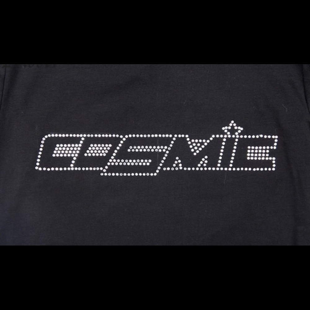Instock💖New Cosmic crop top black shirt - Picture 5 of 5